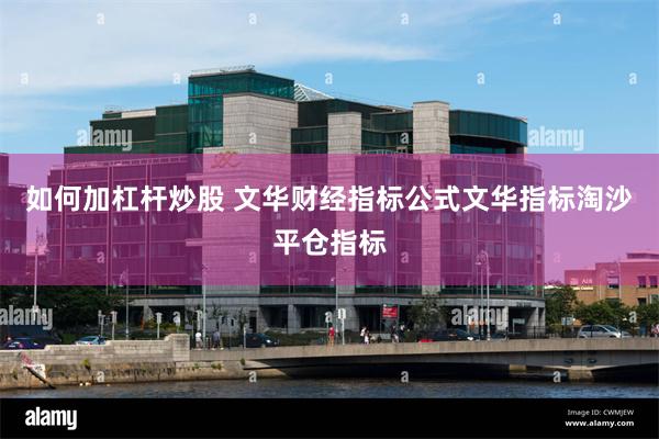 如何加杠杆炒股 文华财经指标公式文华指标淘沙平仓指标