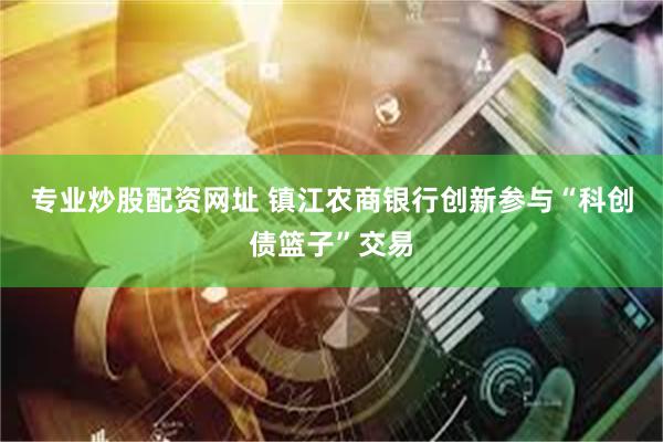 专业炒股配资网址 镇江农商银行创新参与“科创债篮子”交易