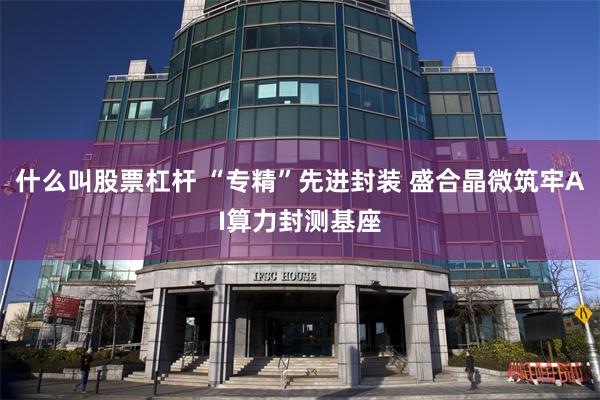 什么叫股票杠杆 “专精”先进封装 盛合晶微筑牢AI算力封测基座