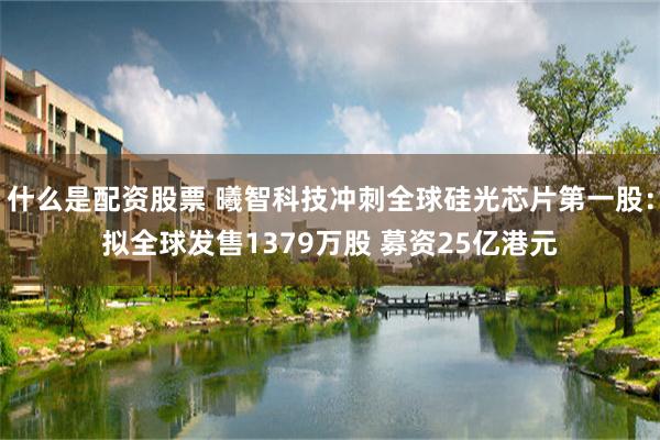 什么是配资股票 曦智科技冲刺全球硅光芯片第一股：拟全球发售1379万股 募资25亿港元