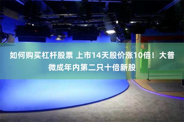 如何购买杠杆股票 上市14天股价涨10倍!大普微成年内第二只十倍新股