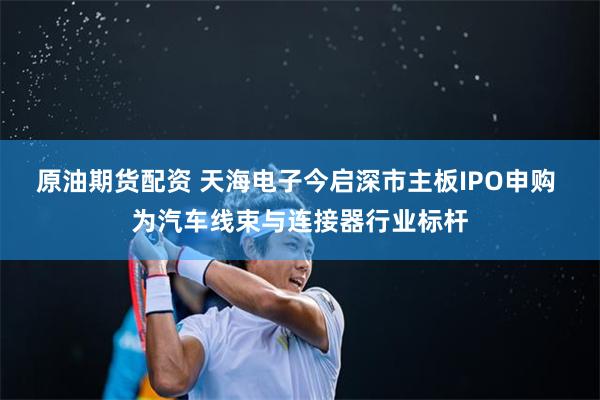 原油期货配资 天海电子今启深市主板IPO申购 为汽车线束与连接器行业标杆