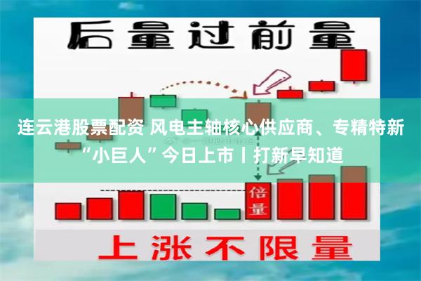 连云港股票配资 风电主轴核心供应商、专精特新“小巨人”今日上市丨打新早知道