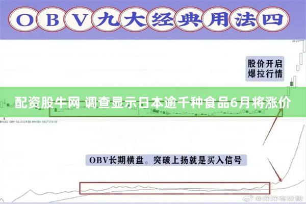 配资股牛网 调查显示日本逾千种食品6月将涨价