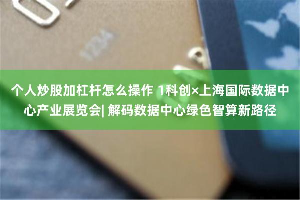 个人炒股加杠杆怎么操作 1科创×上海国际数据中心产业展览会| 解码数据中心绿色智算新路径