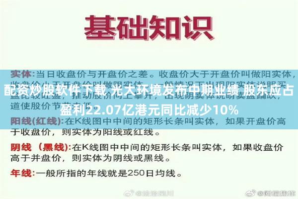 配资炒股软件下载 光大环境发布中期业绩 股东应占盈利22.07亿港元同比减少10%