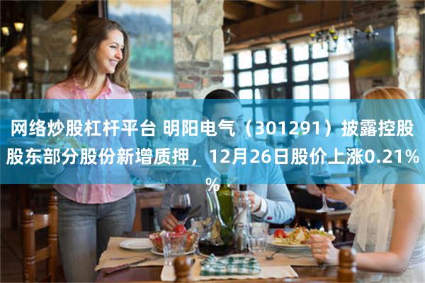 网络炒股杠杆平台 明阳电气（301291）披露控股股东部分股份新增质押，12月26日股价上涨0.21%