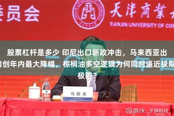 股票杠杆是多少 印尼出口新政冲击，马来西亚出口创年内最大降幅，棕榈油多空逻辑为何同时逼近极限？