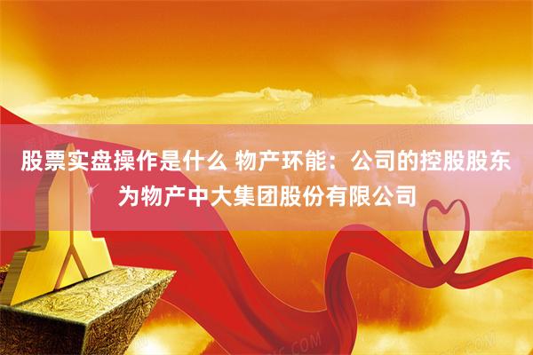 股票实盘操作是什么 物产环能：公司的控股股东为物产中大集团股份有限公司