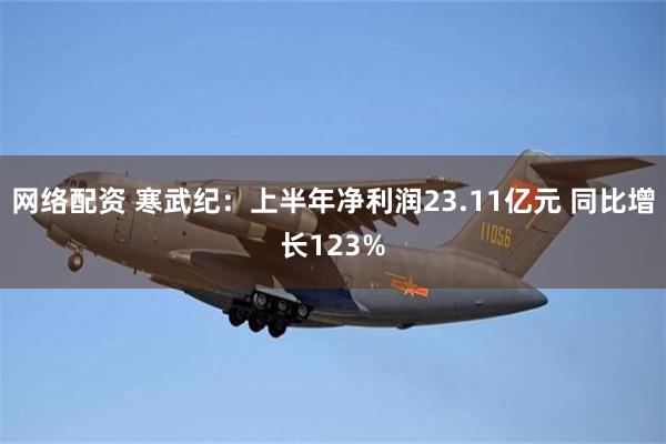 网络配资 寒武纪:上半年净利润23.11亿元 同比增长123%