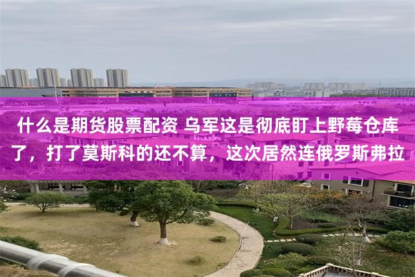 什么是期货股票配资 乌军这是彻底盯上野莓仓库了，打了莫斯科的还不算，这次居然连俄罗斯弗拉
