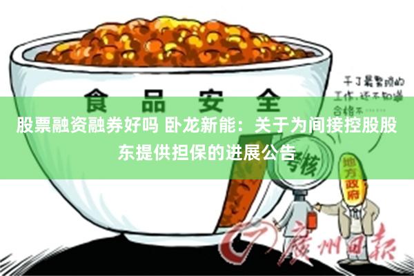 股票融资融券好吗 卧龙新能：关于为间接控股股东提供担保的进展公告